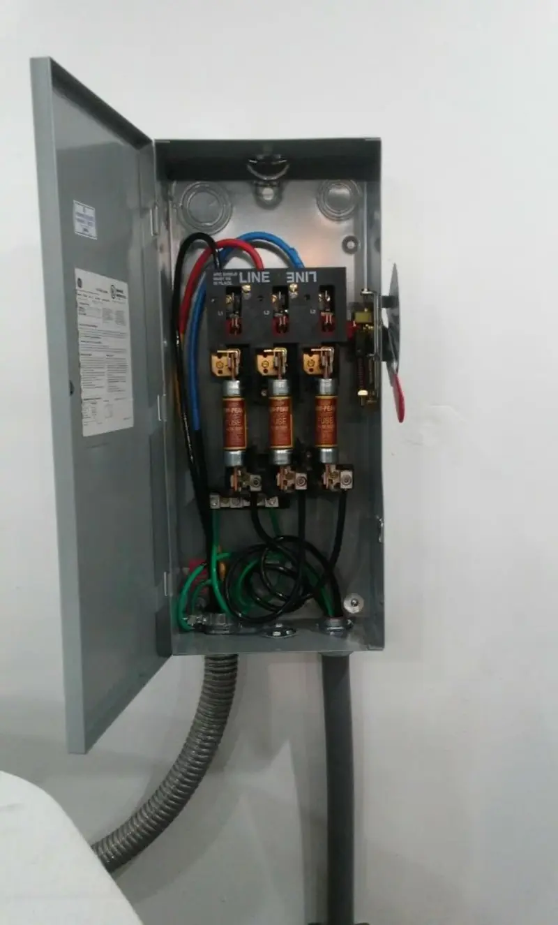 Three-phase disconnect switch installed for Electrical Wiring & Rewiring in Fair Oaks